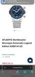 Zegarek Atlantic worldmaster bicompax automatic legend edition