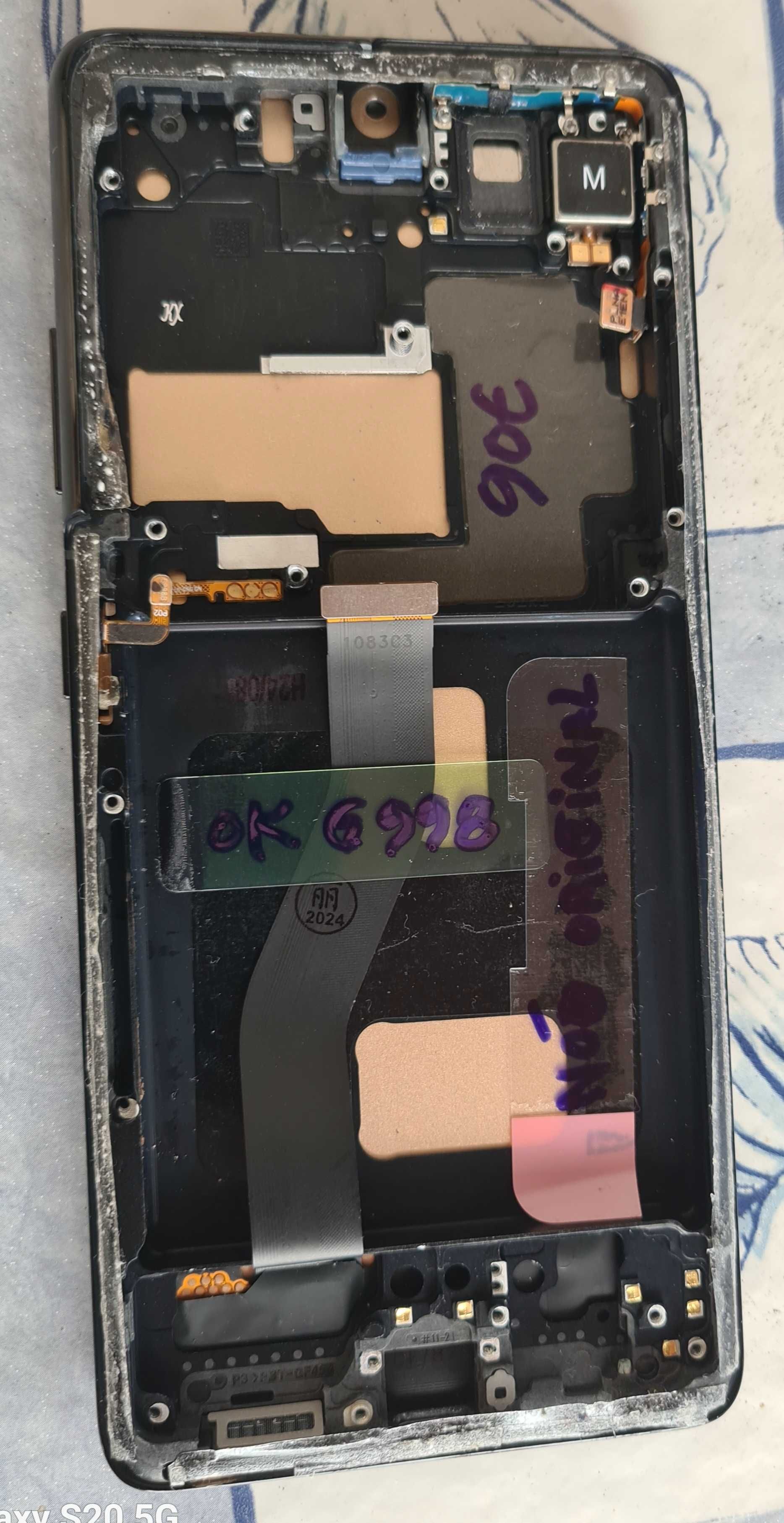 display usado não origina l Samsung S21 Ultra