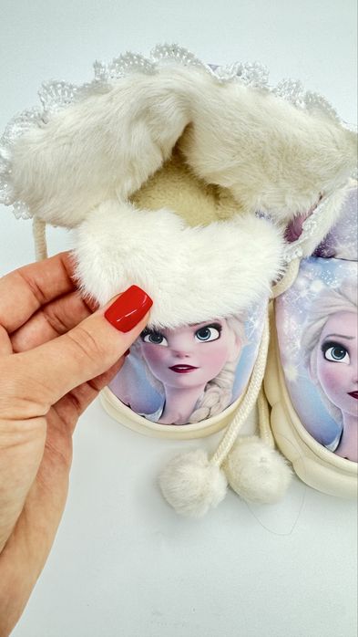 Домашні капці, тапки, топочки, дитяче взуття, frozen, Ельза, 18см