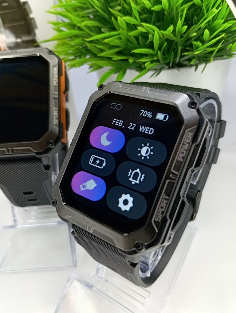 Розпродаж‼️Смарт-часы Modfit Iron Black/Orange смарт годинник Watch‼️
