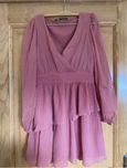 Vestido folhos Plumeti da Zara