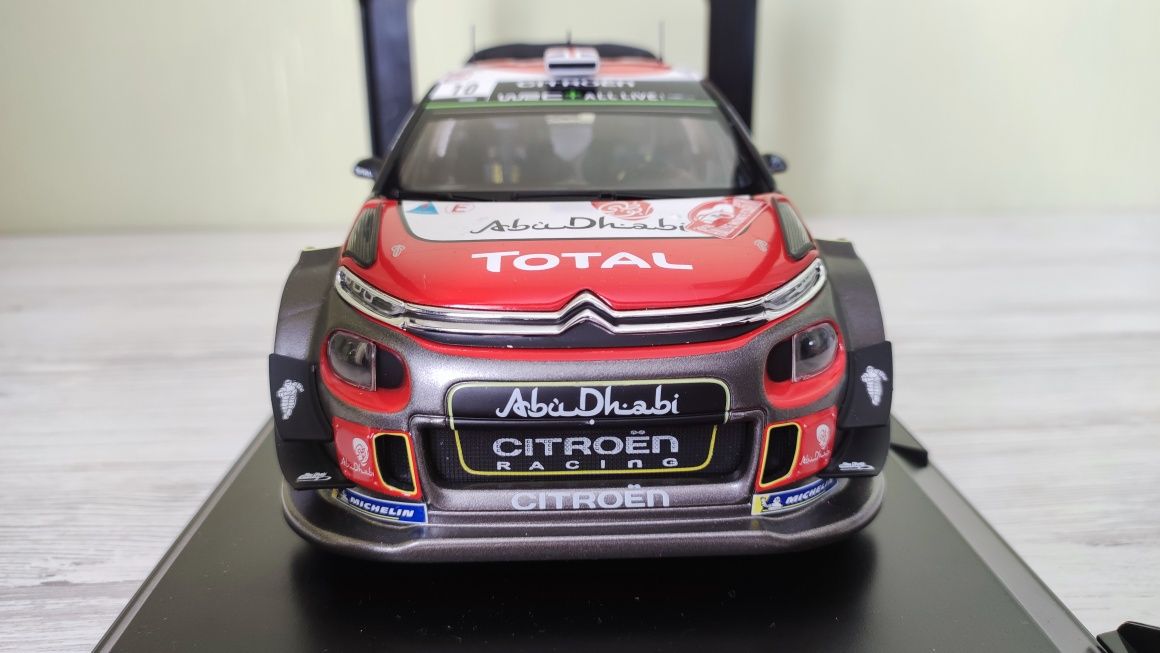 Коллекционная модель Citroen C3 WRC Rally Monte Carlo Norev 1:18