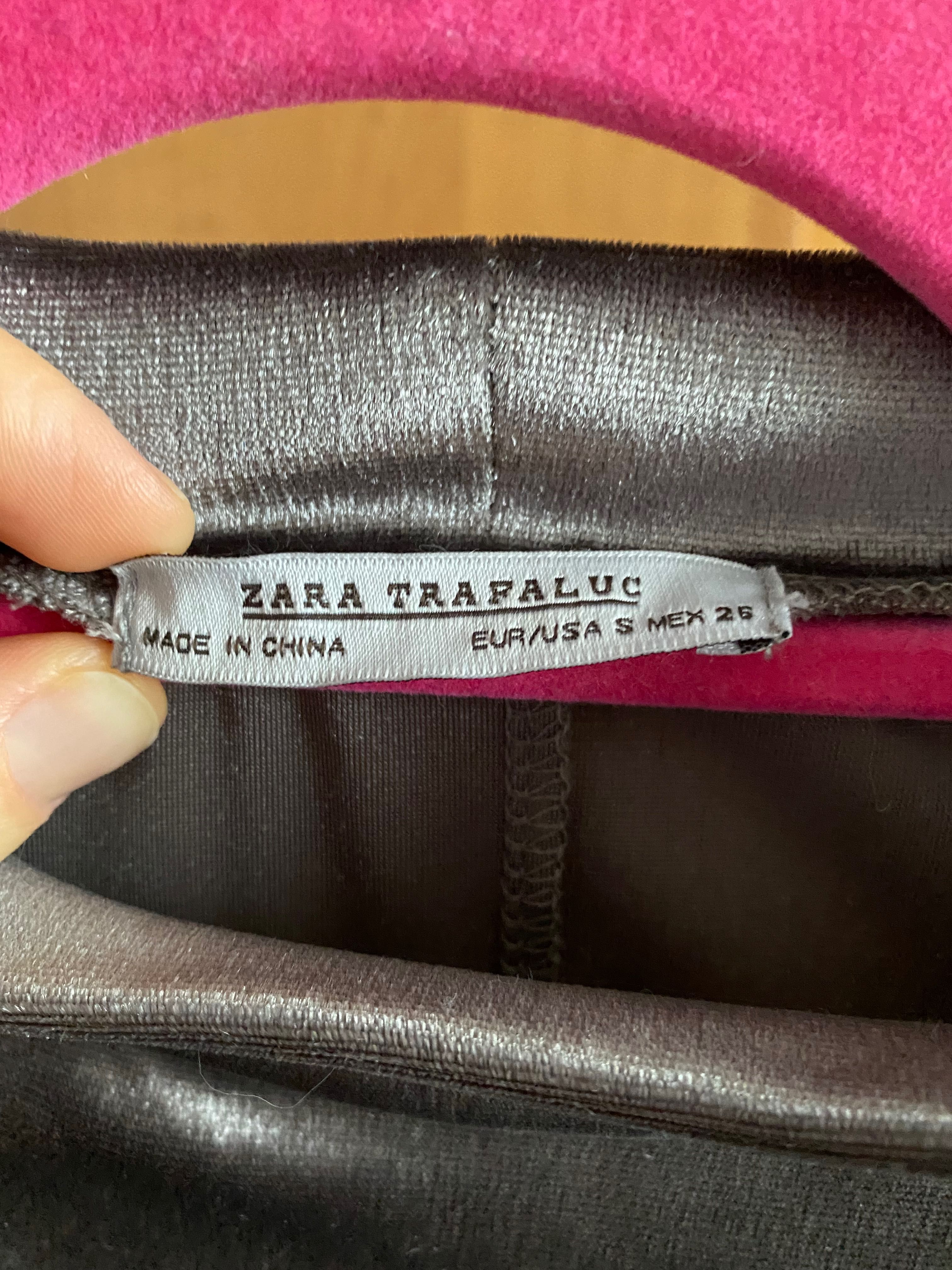 Бархатное платье Zara стильное блестящее