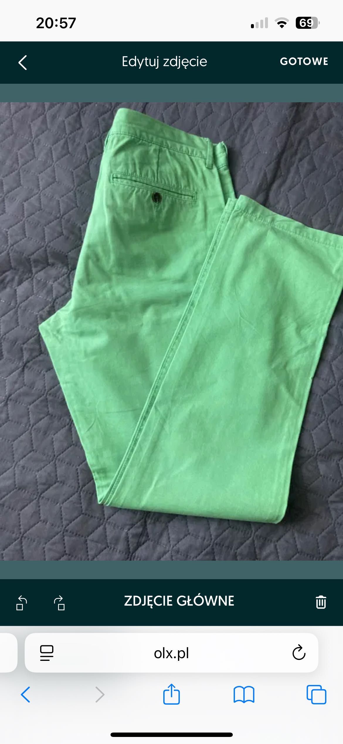 spodnie męskie H&M w rozmiarze 34.