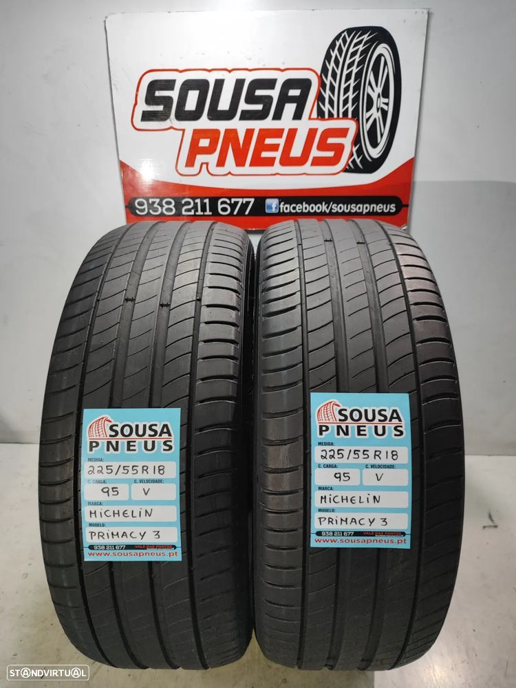 2 pneus semi novos 225-50r18 MICHELIN - oferta da entrega 130 EUROS