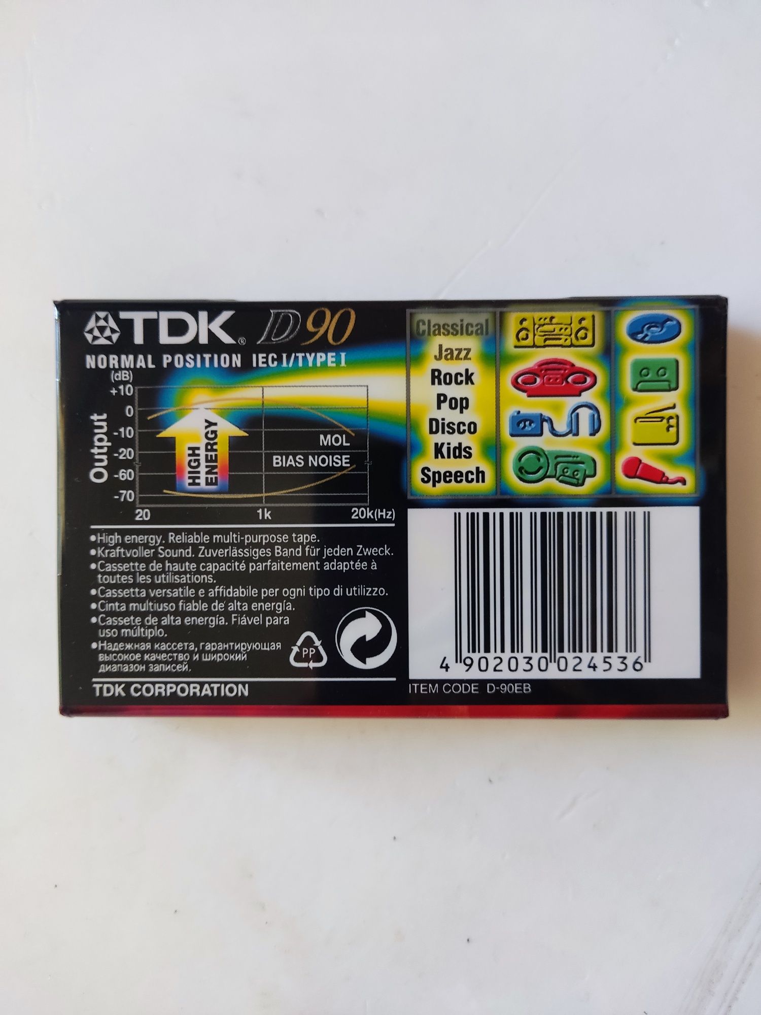 Аудиокассеты TDK D90 Sony HF