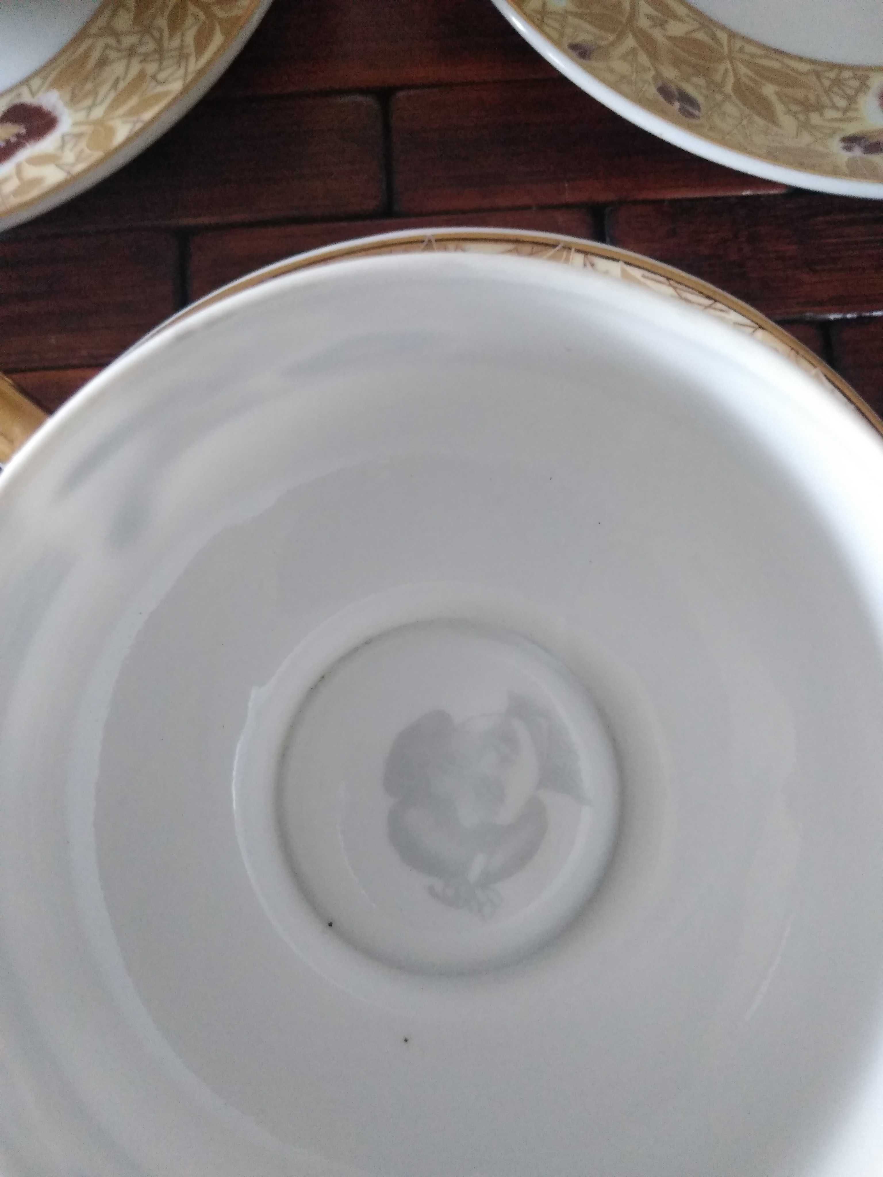 Kutani japoński porcelanowy serwis do kawy z litofanem