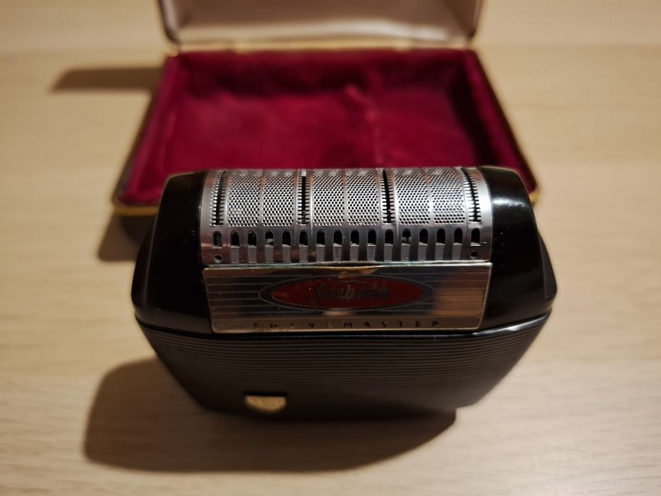 Vintage golarka Sunbeam Shavemaster XSM – lata 50/60, etui