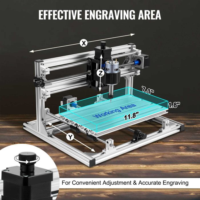 Фрезерный станок с ЧПУ Diy CNC Kit 3018 500 МВт Grbl Control 3-осевой