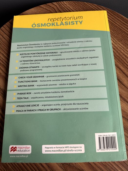Repetytorium j.angielski egzamin ósmoklasisty