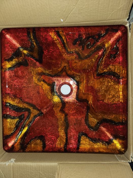 Umywalka szklana pod jak i nad blatowa kwadratowa