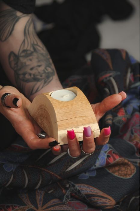 Підсвічники, свічники з дерева