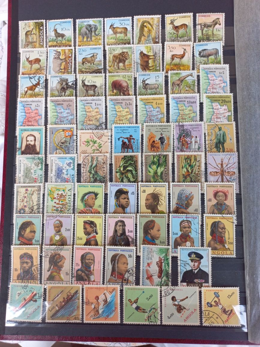Álbum selos angola séries completas 1938 /79