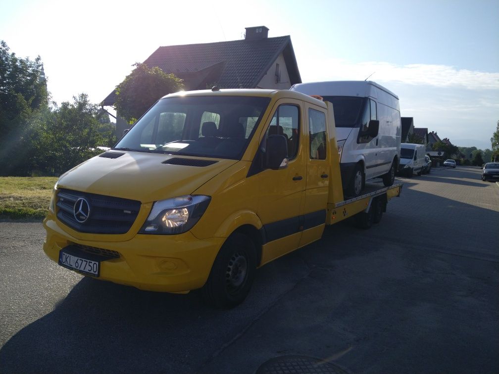 Mercedes Sprinter Algema Pomoc Drogowa Ładownosc 3t Laweta