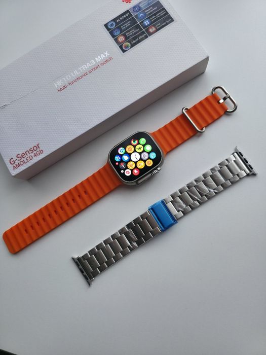 Smartwatch hk9 ultra 2 max, komplet z bransoleta