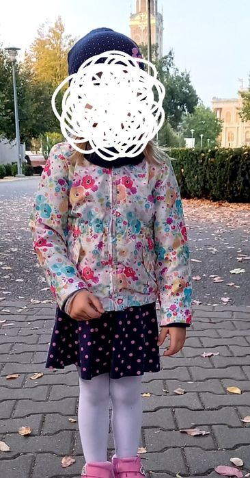 Kurtka na wiosnę na podszewce dla dziewczynki rozm. 86
