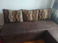 Kanapa narożnik sofa pufa 4 w 1 Ramaro premium stan bardzo dobry
