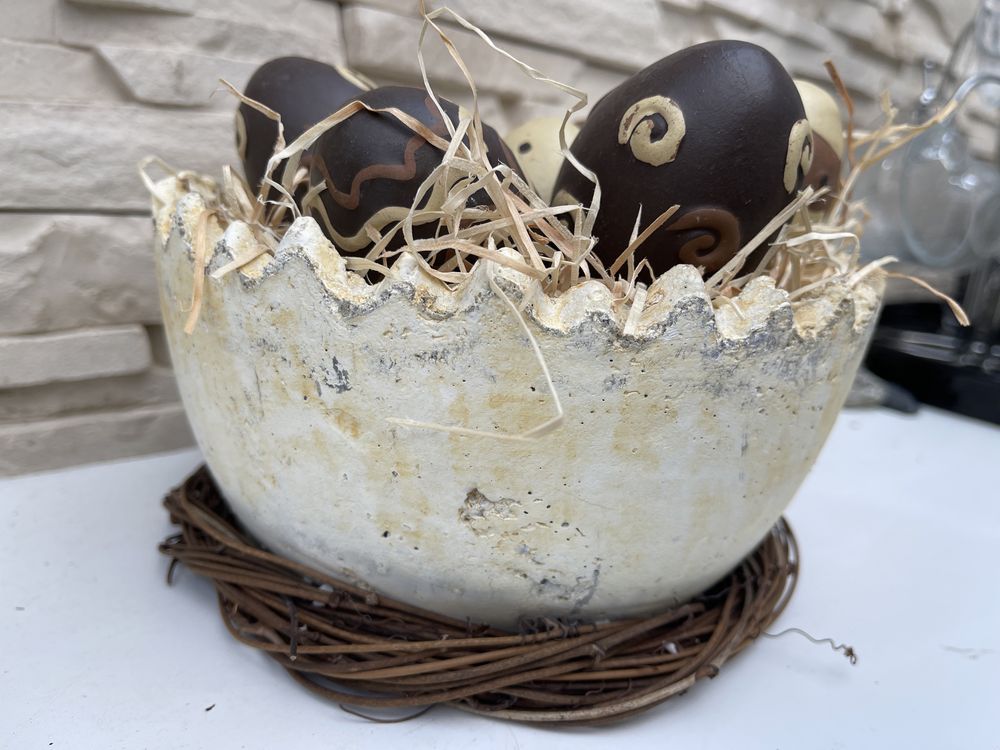 Jaja jajka stroik wielkanocny ceramiczne kolekcja jaj handmade