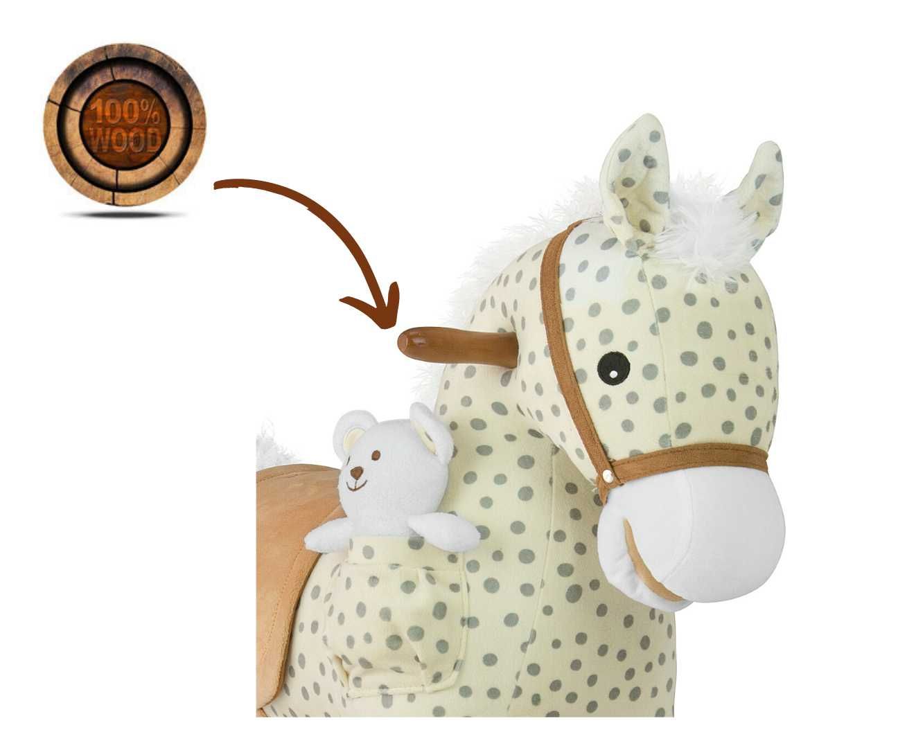 MILLY MALLY Koń Pony gray dot