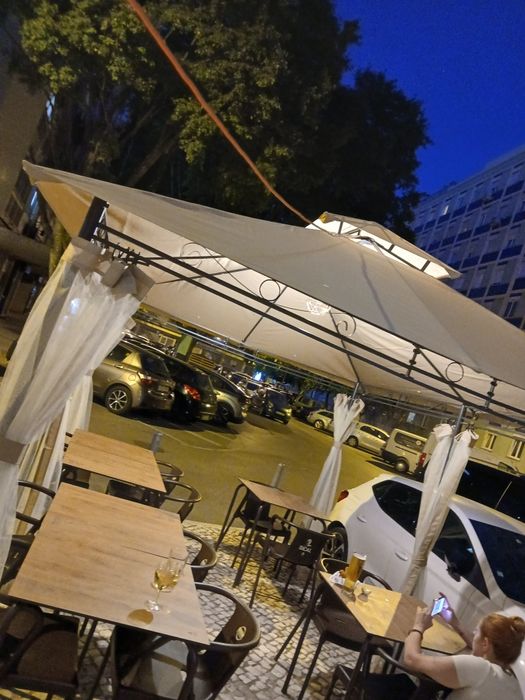 Toldo de lona beje