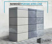 Pustak ogrodzeniowy Konekt ATRO LINE 40x20x20 STONE GREY