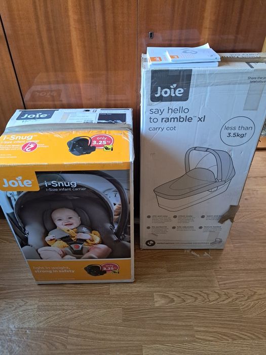 Nosidełko Joie i-Snug, gondola ramble xl, spacerówka versatrax zestaw