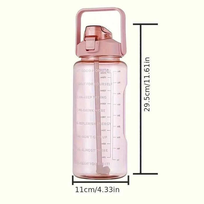 Dużą szczelna butelka na wodę 2 litry.