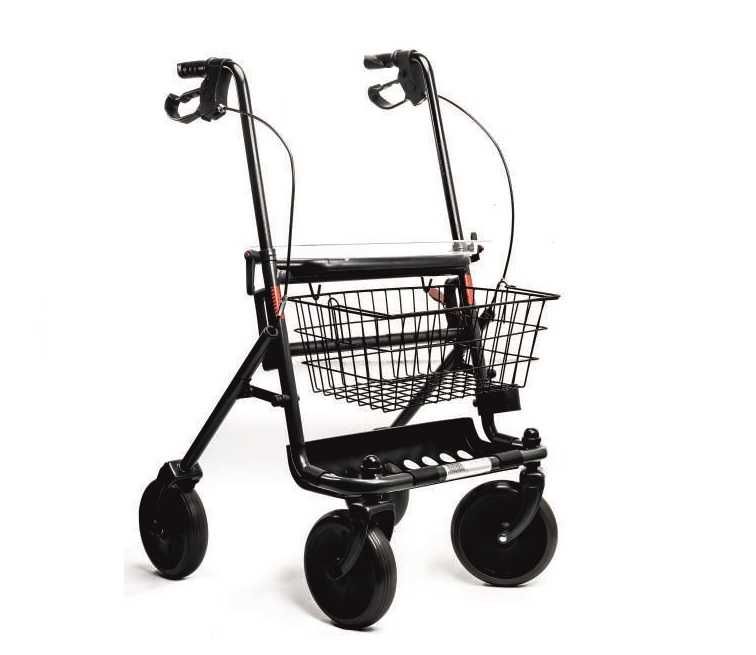 CHODZIK rehabilitacyjny - 4 kołowy z siedziskiem i hamulcami; OKAZJA !