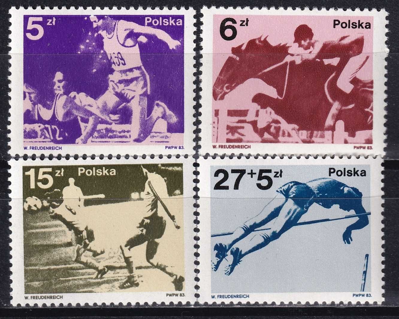 Polska 1983 fi.2714-17 cena 1,30 zł kat.2€ - sport
