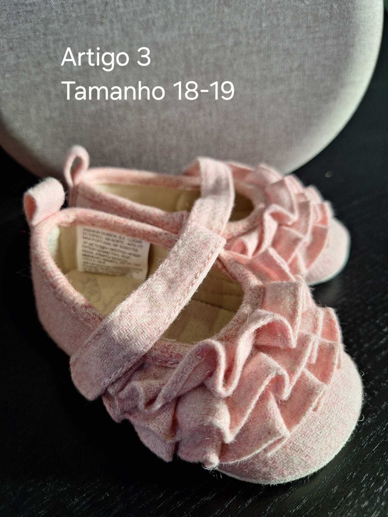 (Como Novos - Pouco Uso) Sapatos Bébé