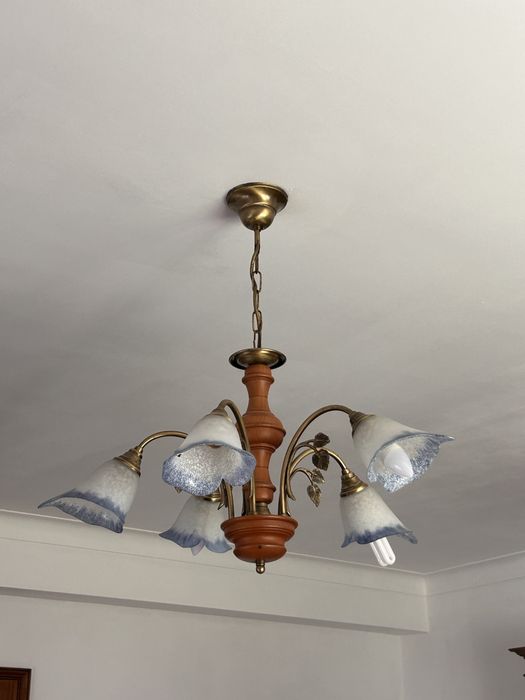 Candeeiro vintage de 5 focos