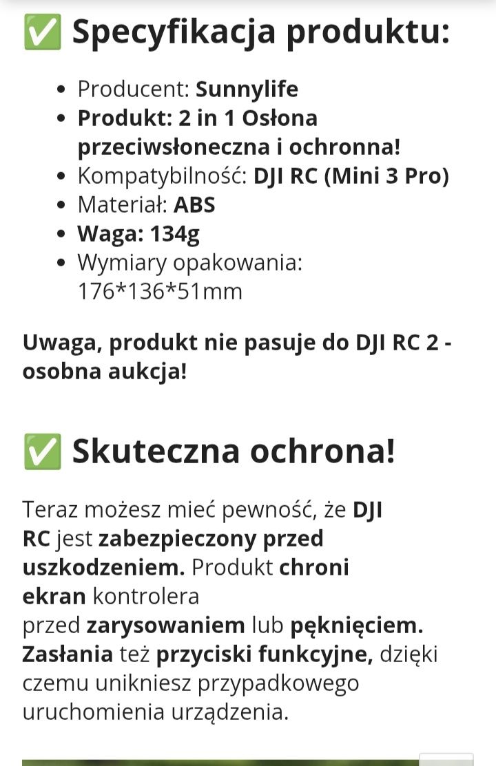Osłona do DJI RC