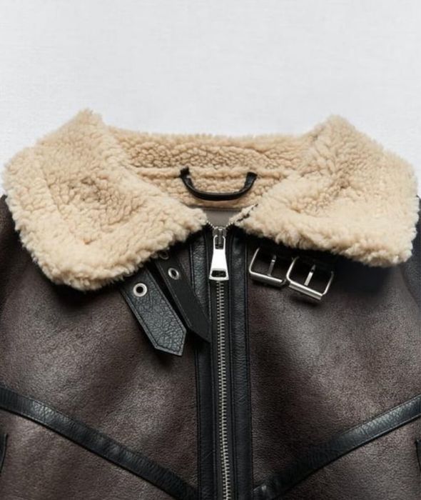 Дублянка zara коричнева