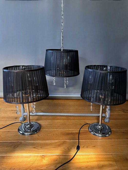 Komplet lamp Vintage, Glamour, Hollywood Regency