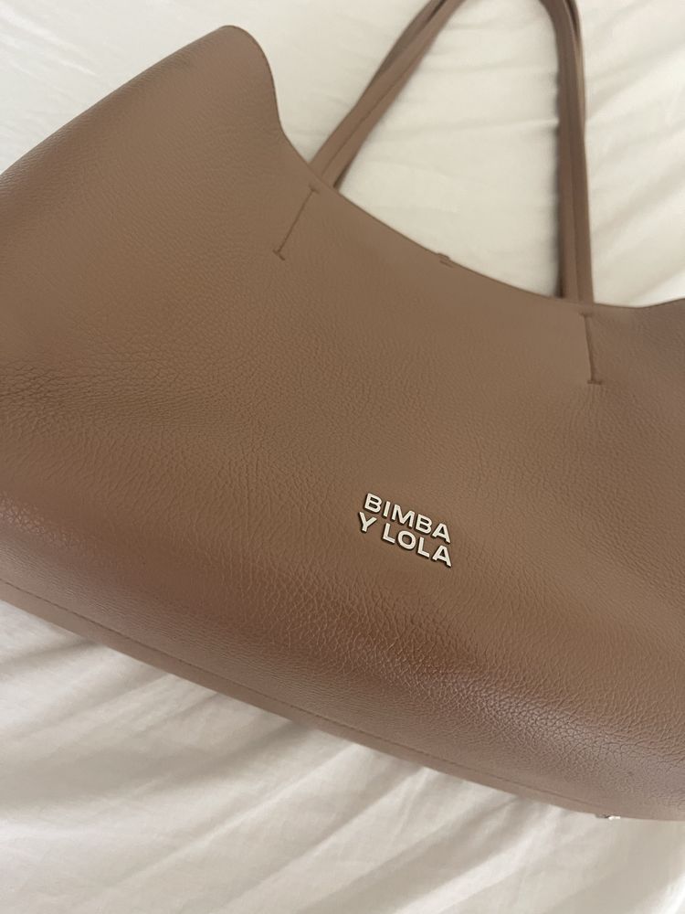 Mala shopper Bimba y Lola cor camel / taupe (Com fatura)