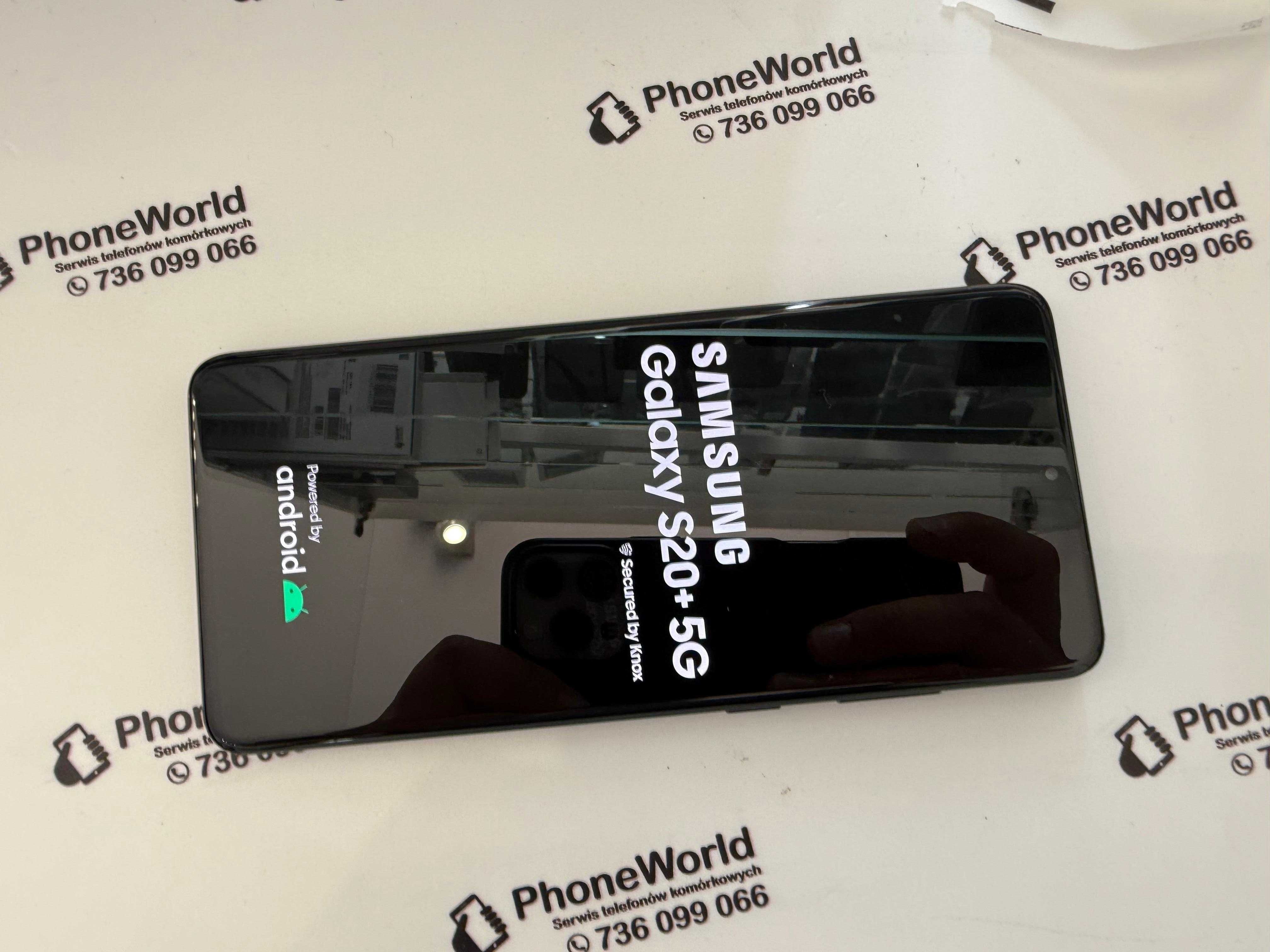 Zadbany Samsung Galaxy S20 Plus 5G 128GB Czarny Gwarancja PhoneWorld