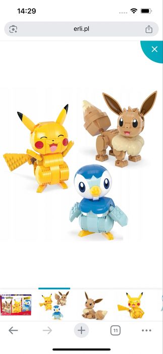 Mega zestaw klocow pokemon