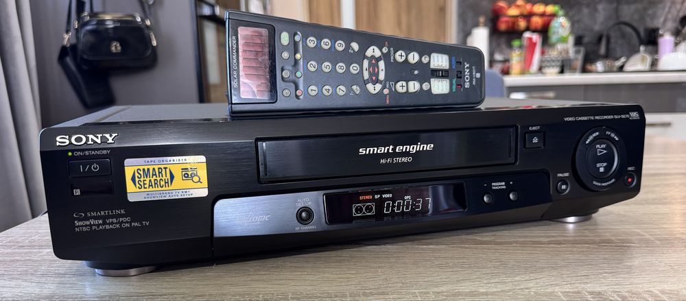 SONY SLV-SE70 #Magnetowid VHS #6HD #Hi-Fi Stereo #TriLogic #Smart Engi