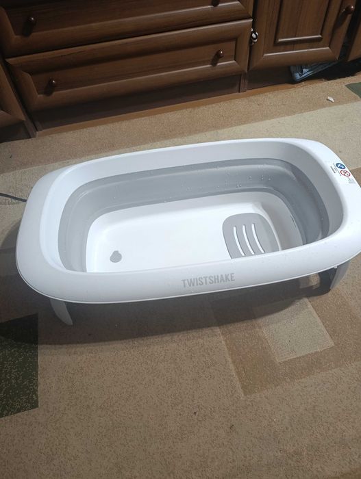 Ванна Twistshake Pastel Grey розкладна