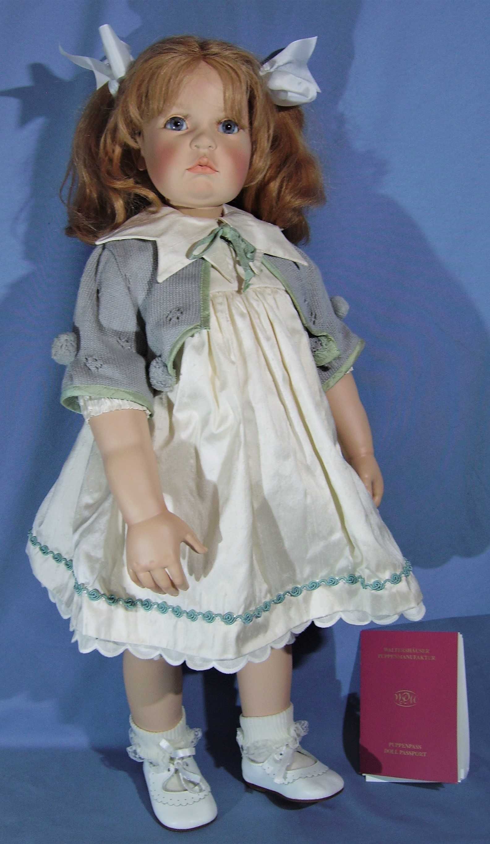 Прекрасная большая кукла лялька винил 65см Piccolina Hildegard Gunzel