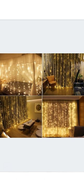 Girlanda led biała i kolorowa USB