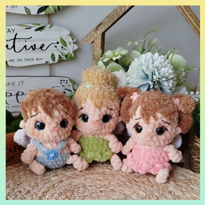 Anioł, prezent na Wielkanoc.. Maskotka szydełkowa 10 cm