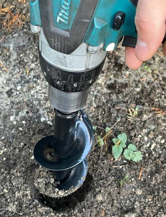 Świder wiertło do ziemi sadzenia gleby na wiertarkę 8 CM 60 CM