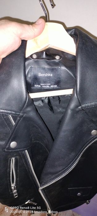 Casaco cabedal xs bershka