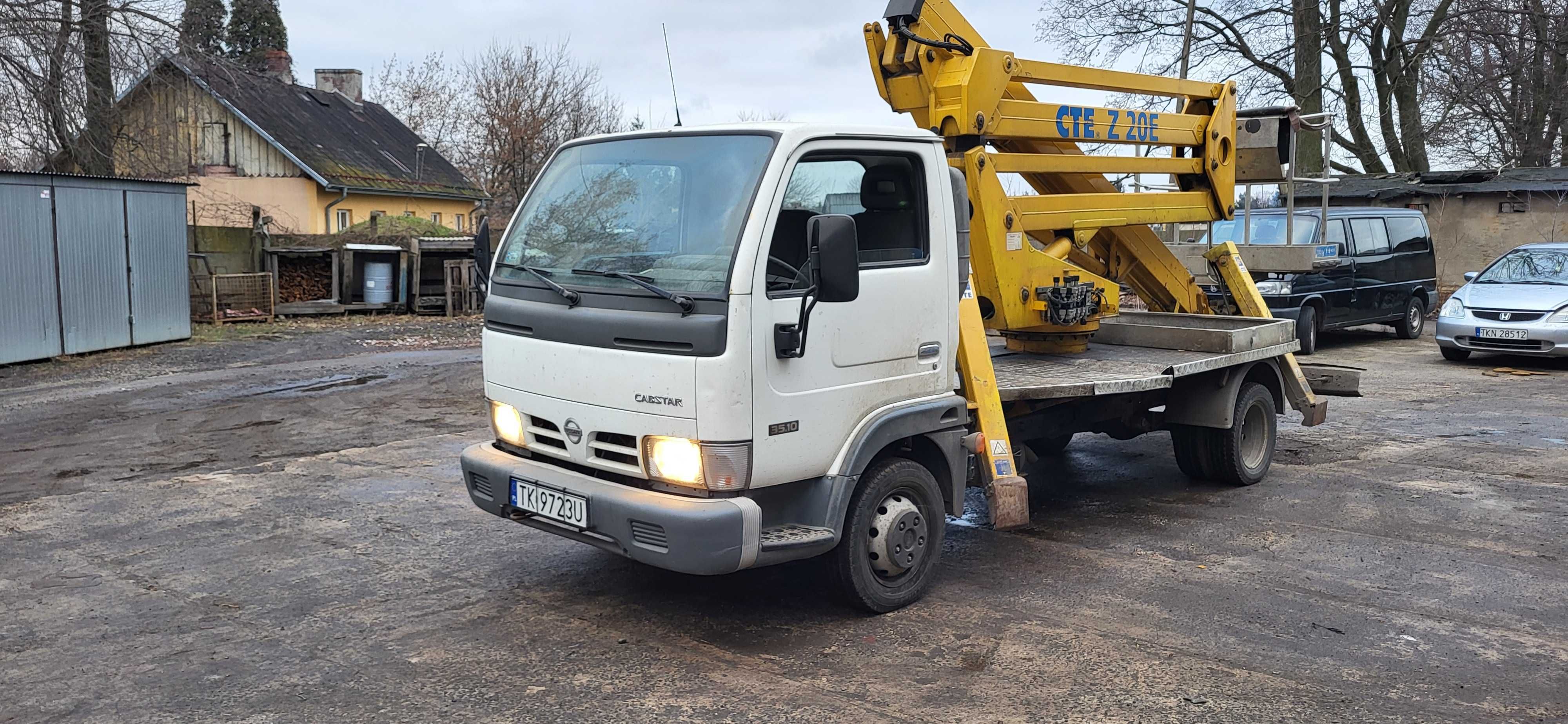 Podnośnik koszowy Zwyżka  Wysięg 20m Nissan Cabstar