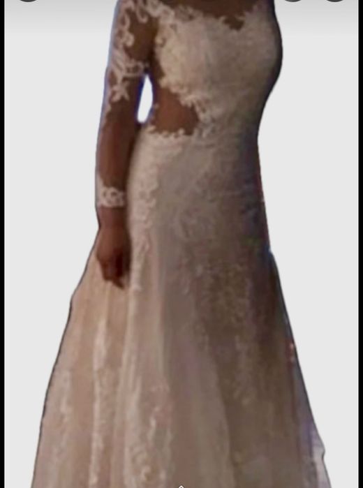 Suknia ślubna szyta na miate rozm 36/S