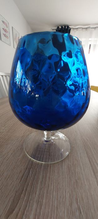 Kielich bomboniera szkło ozdobne dekoracyjne kolor