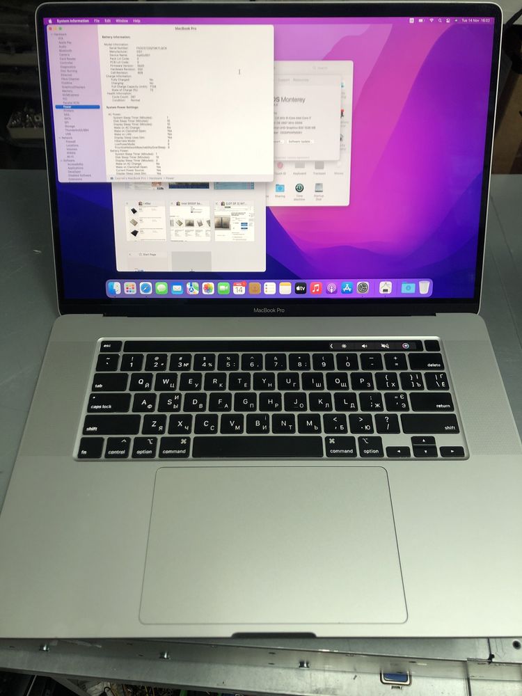 MacBook Pro A2141 16 2019 32 / 512  i7-9750H  Radeon Pro 5300M 4gb.