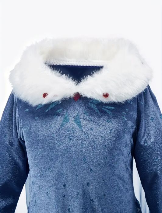 Kostium przebranie strój dziewczynka ELSA Elza Kraina Lodu 100 3-4 lat