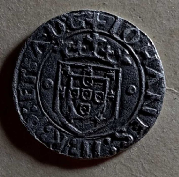 Monarquia João II Vintém em prata com toda a legenda moeda Bela